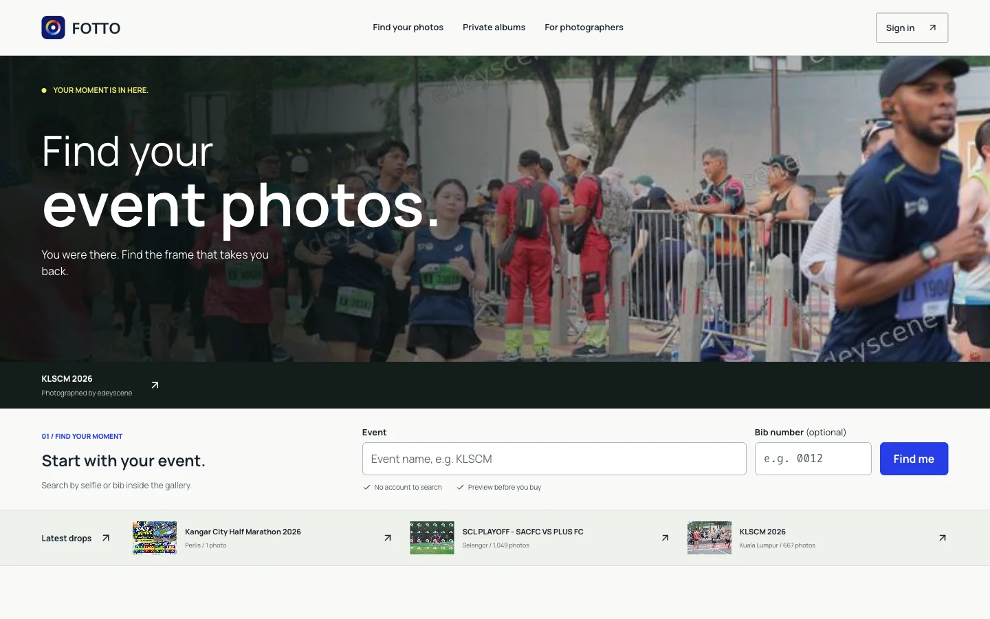 Fotto public website