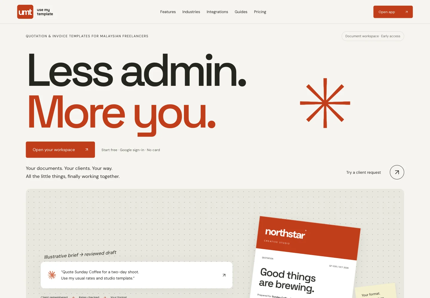 Use My Template website